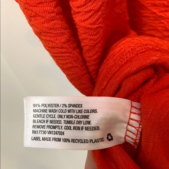 NEW! A New Day Orange Red Top - Picture 3 of 3